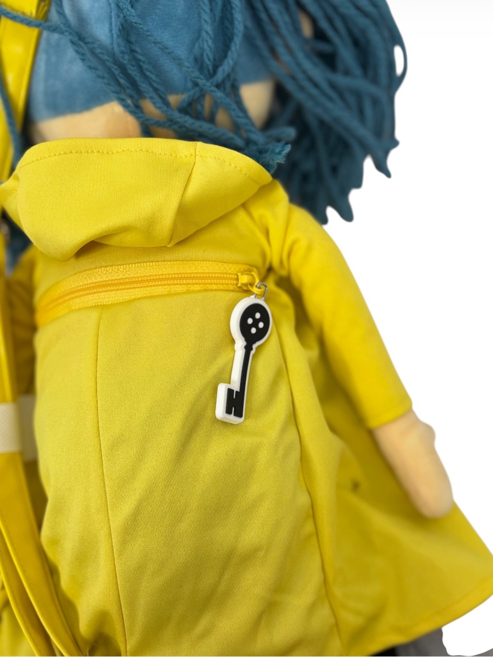 Coraline Spirit Halloween NWOT Plush Button Eyed Crossbody Plush Bag - Picture 4 of 8